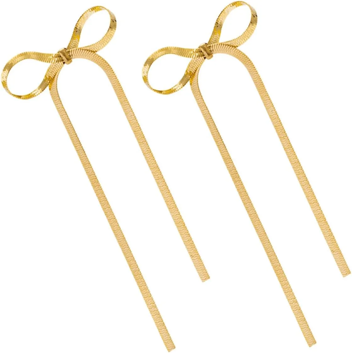 1 Pair Bow Dangle Tassel Earrings for Women Minimalist Statement Jewelry Elegant for Formal Occasions Accessory for Any Outfit