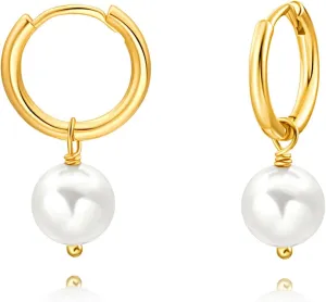 18K Gold Evil Eye Cross Huggie Hoop Earrings Dainty Simple Turquoise Drop Dangle Earrings for Women CZ Cute Earrings