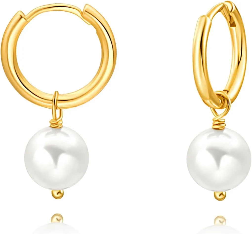18K Gold Evil Eye Cross Huggie Hoop Earrings Dainty Simple Turquoise Drop Dangle Earrings for Women CZ Cute Earrings