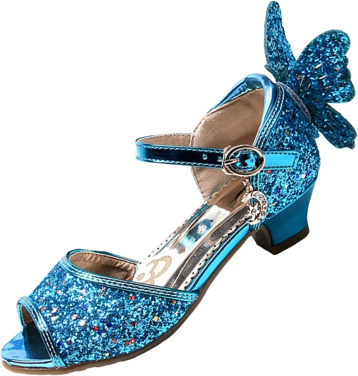 2025 Girls Casual Sandals Comfortable Dressy Party Dance Shoes with Ankle Strap Fashion Cute Bow Open Toe Soft Sole Kids Slippers Breathable Slip-On Shoe Summer Beach Vacation Slides