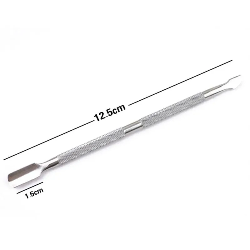 4 Pcs/Set steel Double-ended Cuticle Pusher Dead Skin Remover Manicure cleaner Care nails art tool All for manicure set