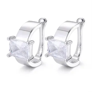 925 Sterling Silver ear-cuffs Earring for Women Men Moissanite/Zircon ear-cuffs Earrings 18K Gold Plated Stud Earrings D Color VVS1 Brilliant Cut Lab Created Diamond Earring