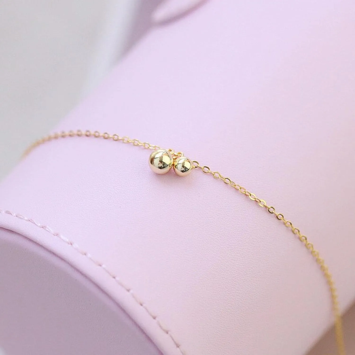 925 Sterling Silver Fashion Minimalist Sweet Beads Anklets for Women Wedding Birthday Present Jewelry