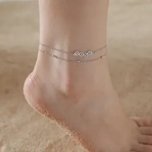 Anklet for Women Pawprint Ankle Bracelet Gift Gold Silver Dog Cat Charms Stainless Steel Personalized Gifts for Daughter