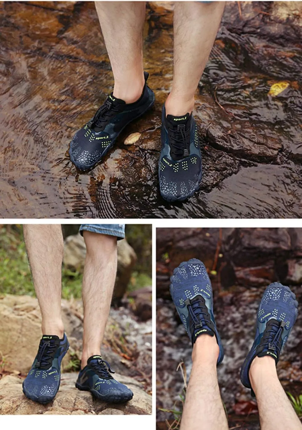 Asifn Unisex Barefoot Outdoor Hiking Water Shoes Fitness Mountaineering Yoga Beach Sport Running Shoes Gym Surfing Swimming Quick-Dry Shoes