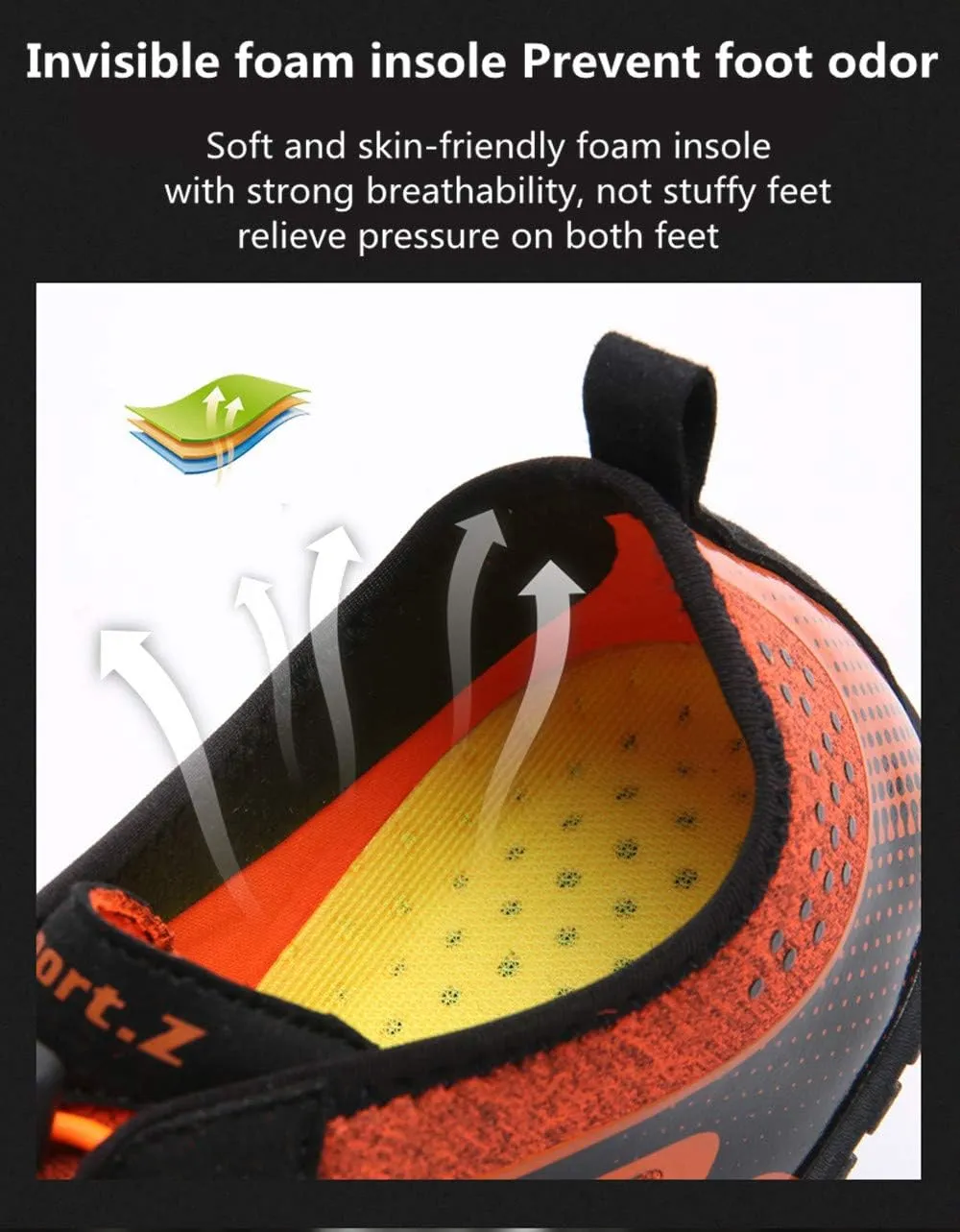 Asifn Unisex Barefoot Outdoor Hiking Water Shoes Fitness Mountaineering Yoga Beach Sport Running Shoes Gym Surfing Swimming Quick-Dry Shoes