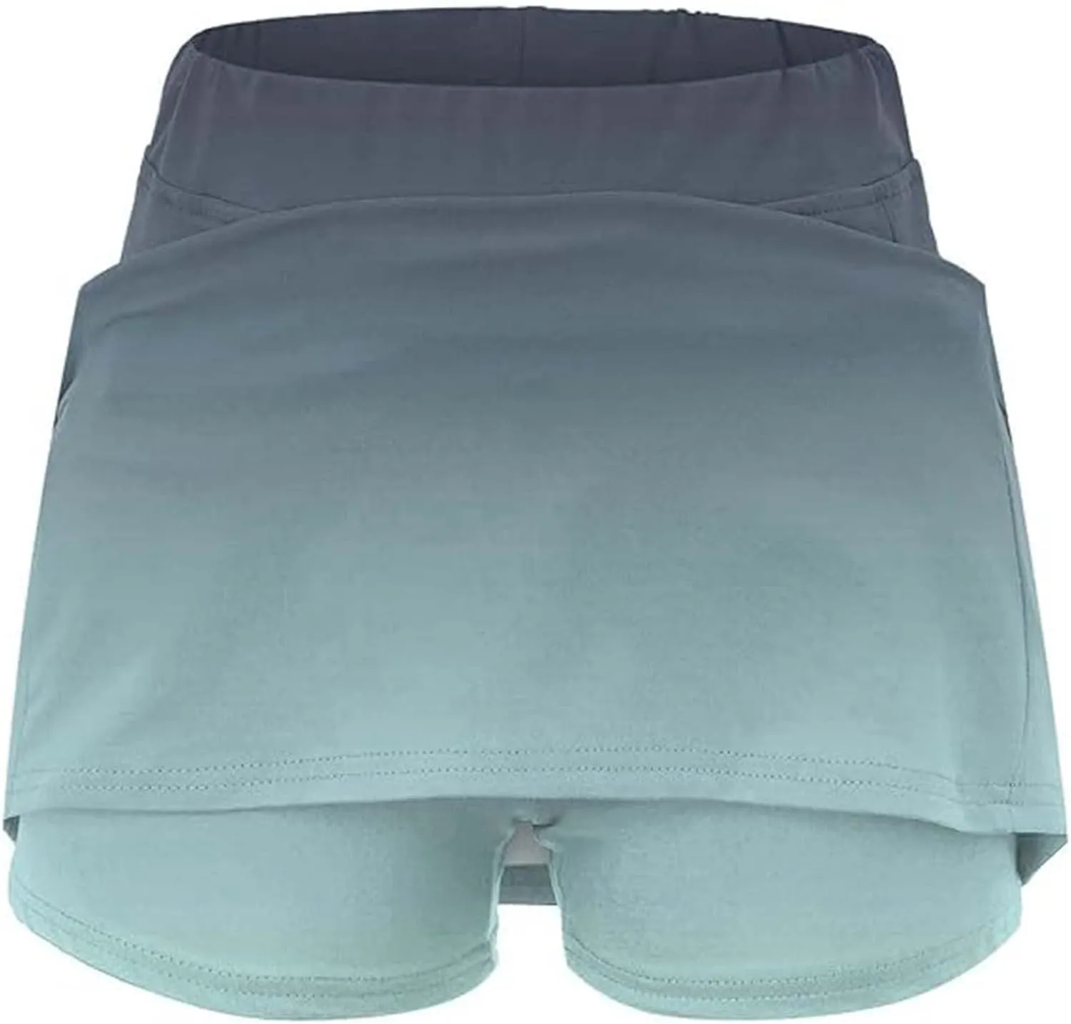 Athletic Skorts with Pockets for Women Casual Tennis Workout Yoga Running Golf Skirts with Shorts Gradient Summer Clothes