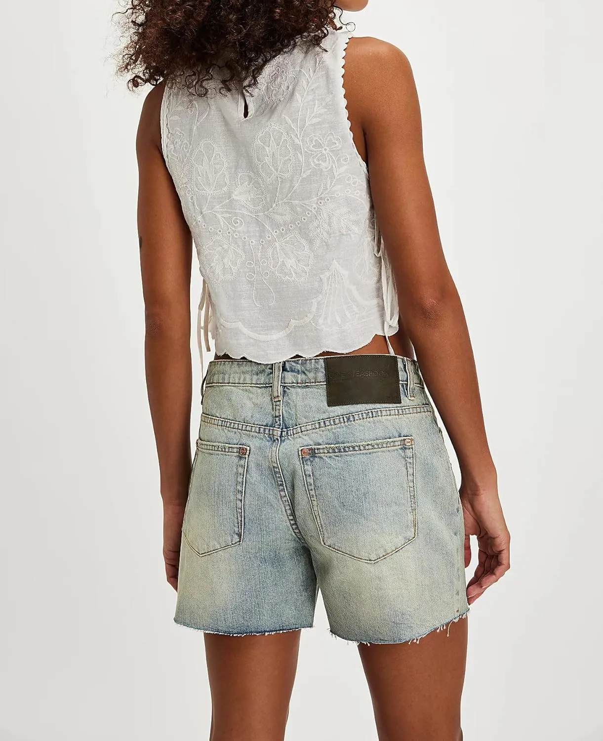 Babydoll Tie Front Tank Tops Women Sleeveless Crop Vest Floral Embroidered Sexy Y2k Bow Going Out Shirt