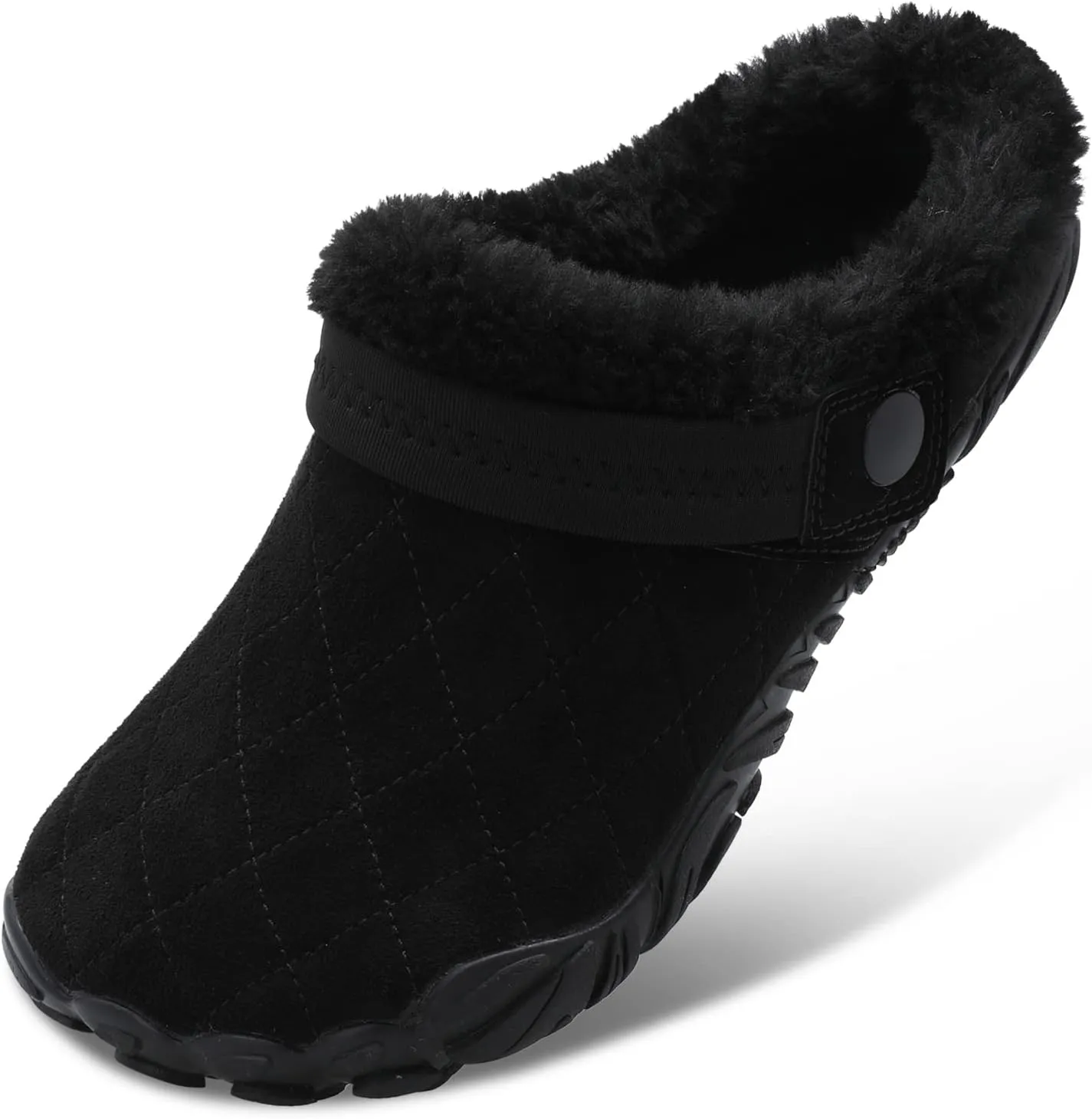 Besroad Womens Mens Furry Slides House Slippers Fuzzy Fluffy Bedroom Cozy Memory Foam Slippers Clogs