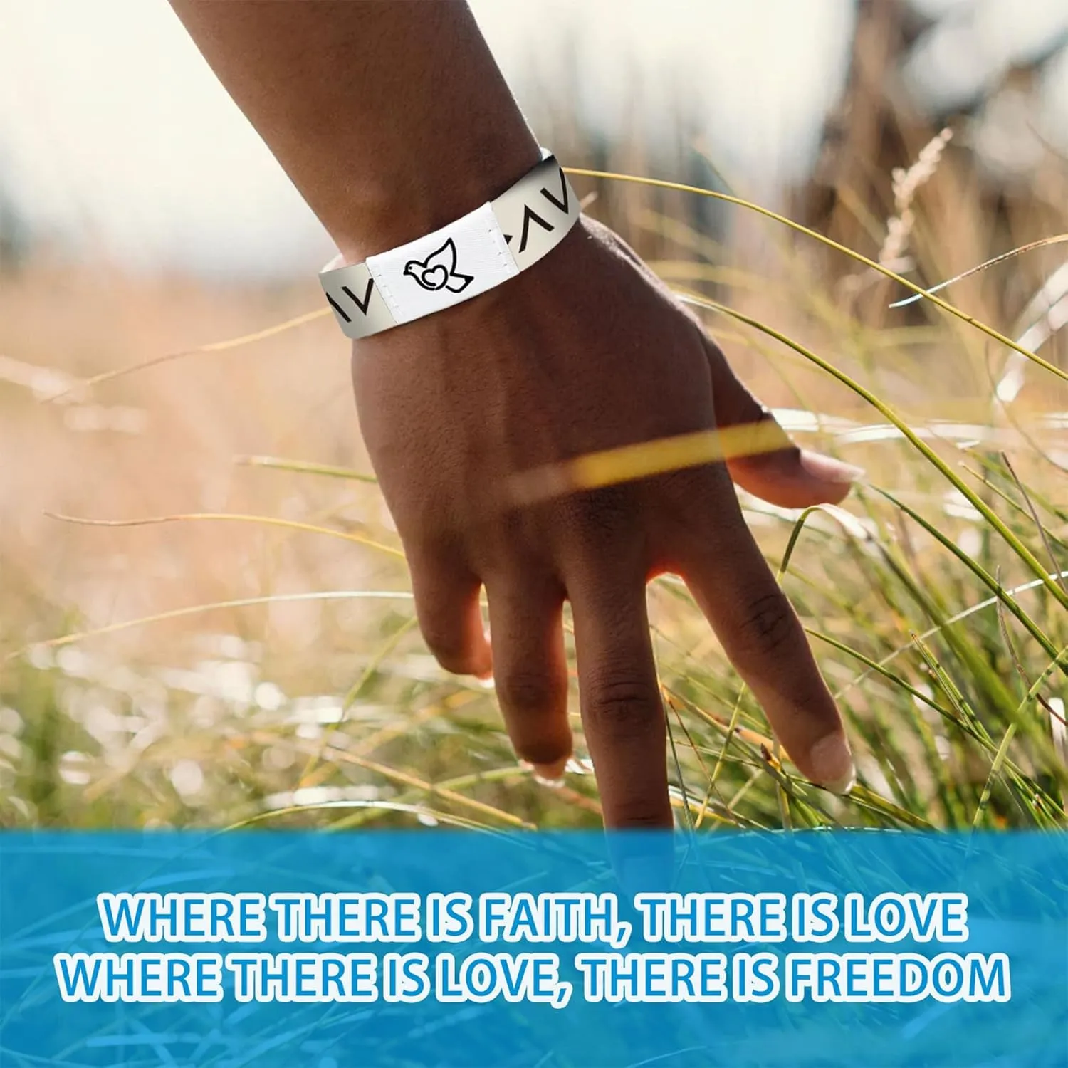 Bible Verse Bracelets for Men with NFC Scan - Daily Bible Bracelet Touch Chip for Scripture Access, Bible Accessories Christian Gifts
