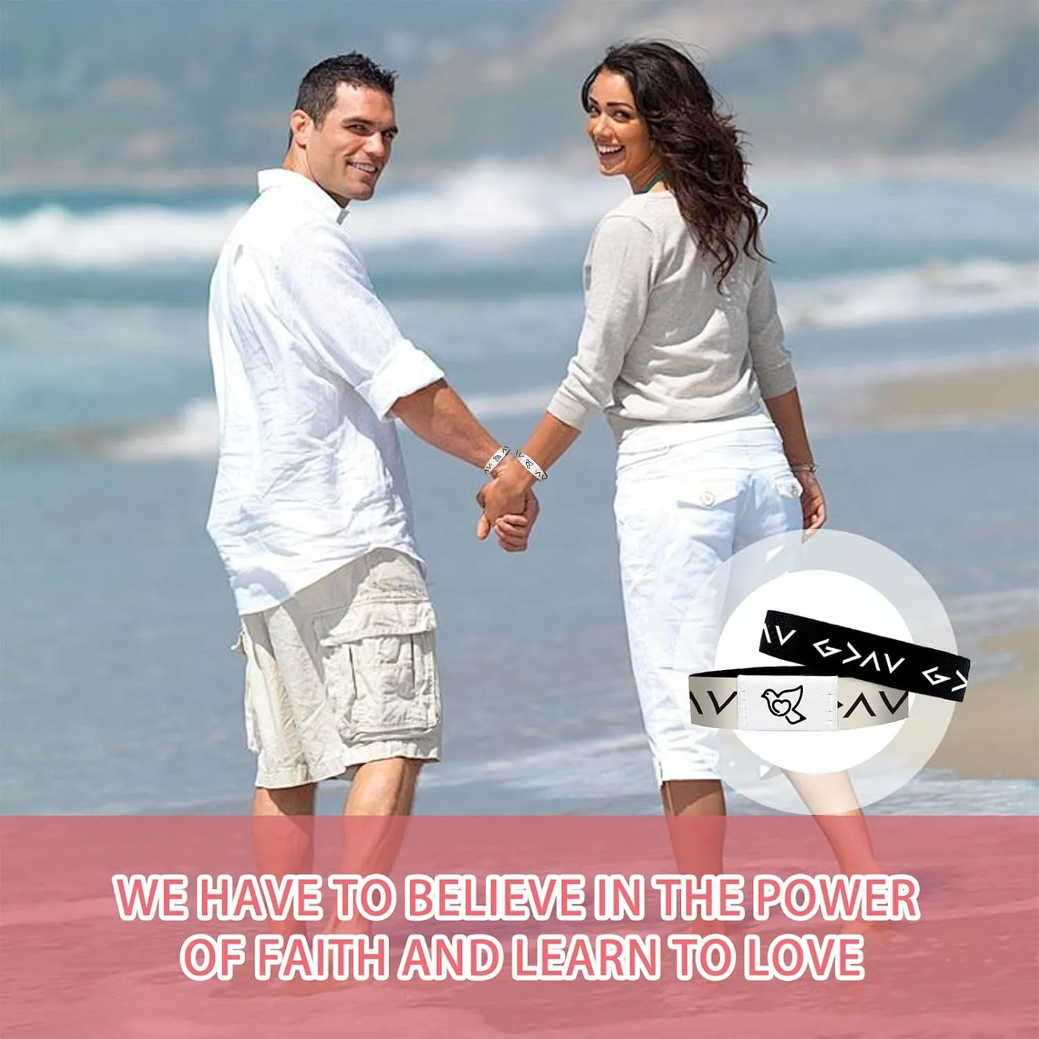 Bible Verse Bracelets for Men with NFC Scan - Daily Bible Bracelet Touch Chip for Scripture Access, Bible Accessories Christian Gifts