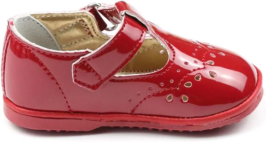 Birdie Leather T-Strap Stitched Mary Jane | Baby Shoes