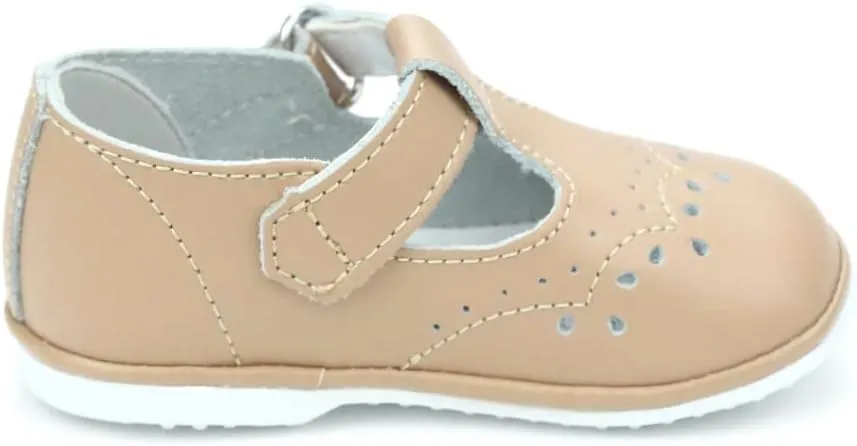 Birdie Leather T-Strap Stitched Mary Jane | Baby Shoes