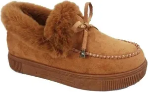 Boots For Women Ankle Booties With Fur Lined Snow Winter Boots Warm Slip On Casual Fashion Comfortable Loafers Shoes
