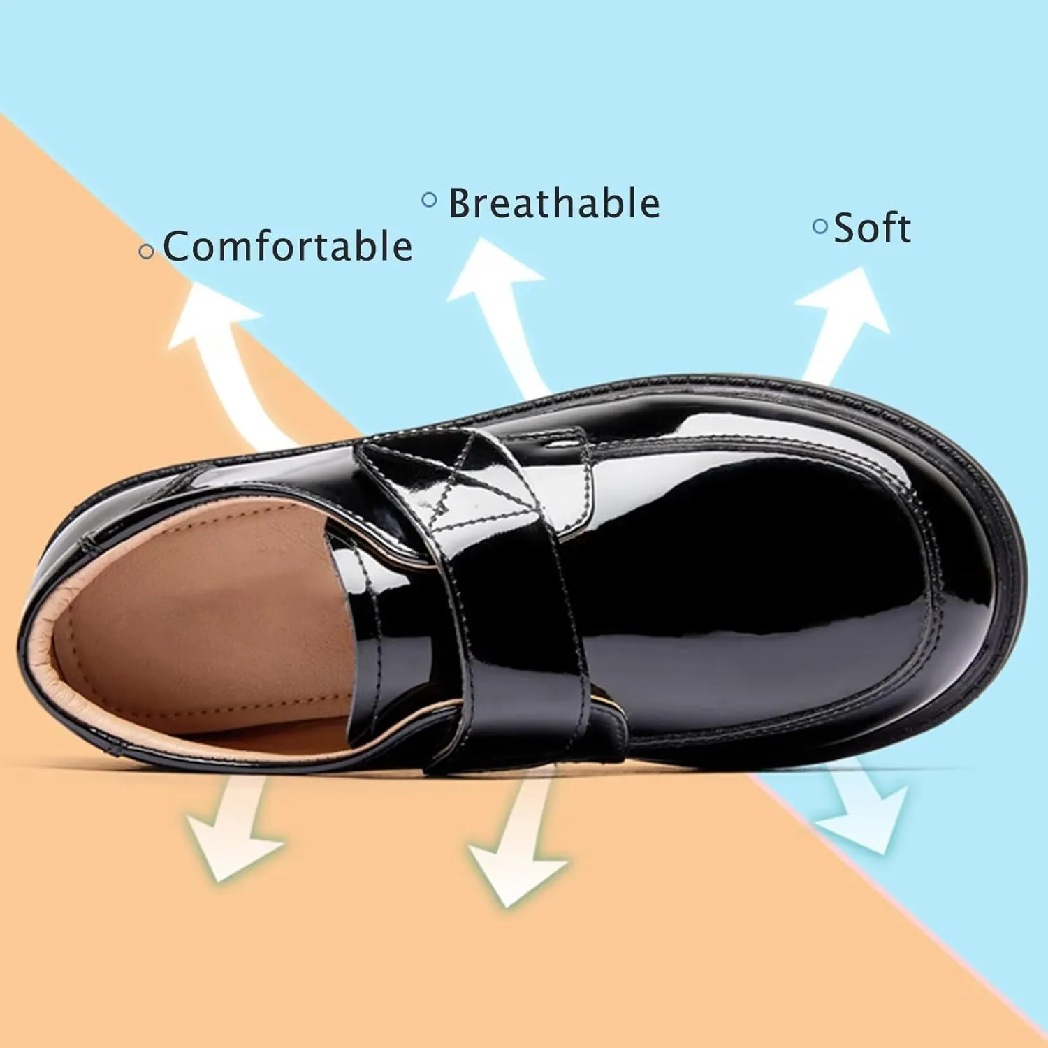 Boys Girls Dress Shoes Kids Uniform Formal Classic Oxfords for Toddler Little/Big Kid