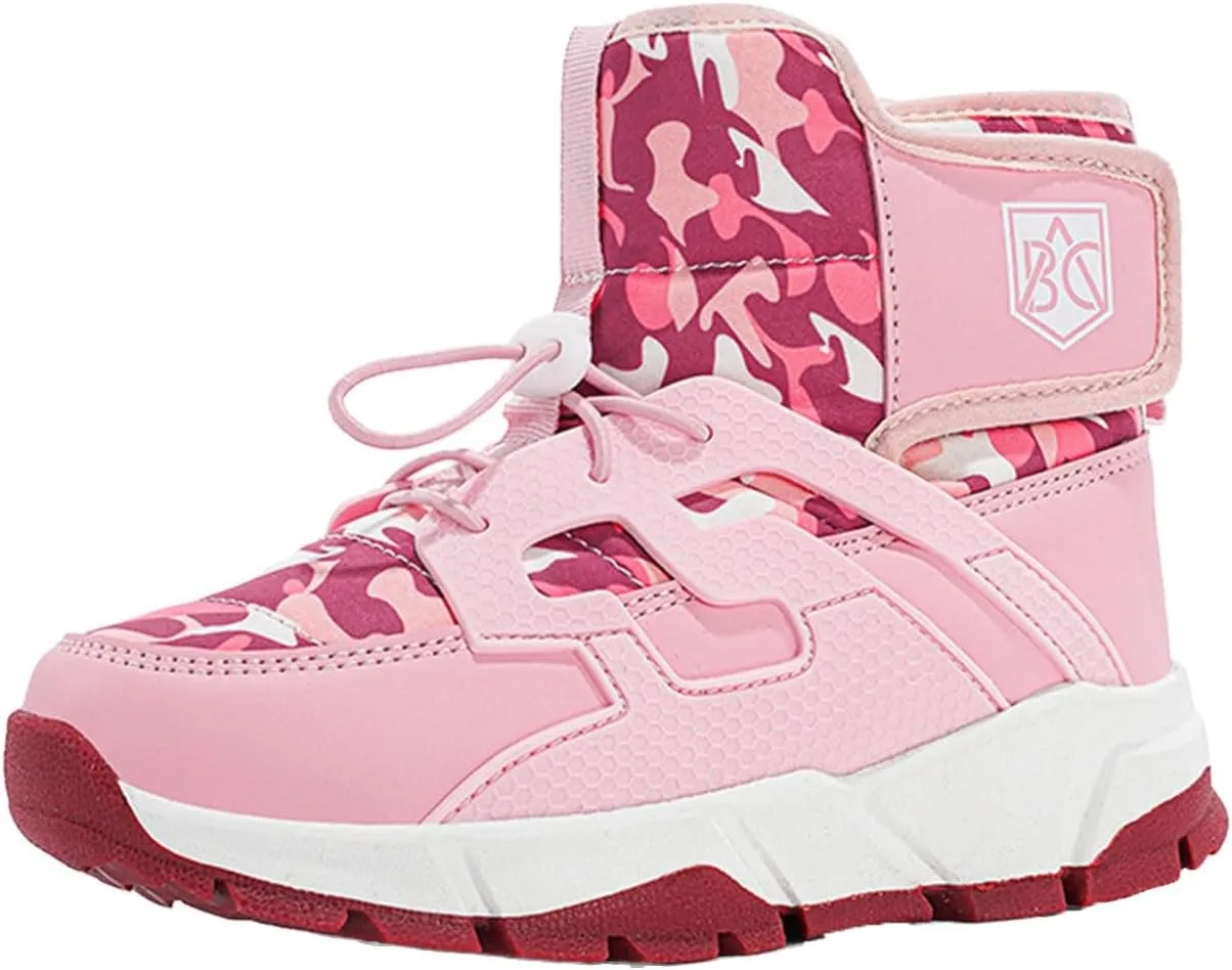 Boys Girls Snow Boots Waterproof Non Slip Outdoor Winter Shoes for Toddler Kids Wide Toe Box Warm Boots