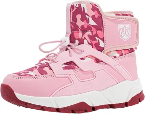 Boys Girls Snow Boots Waterproof Non Slip Outdoor Winter Shoes for Toddler Kids Wide Toe Box Warm Boots