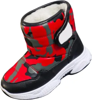 Boys Toddler Snow Boots Waterproof Resistant Outdoor Winter Shoes Toddler Cam Boots For Girls (Little Kid/Big Kids)
