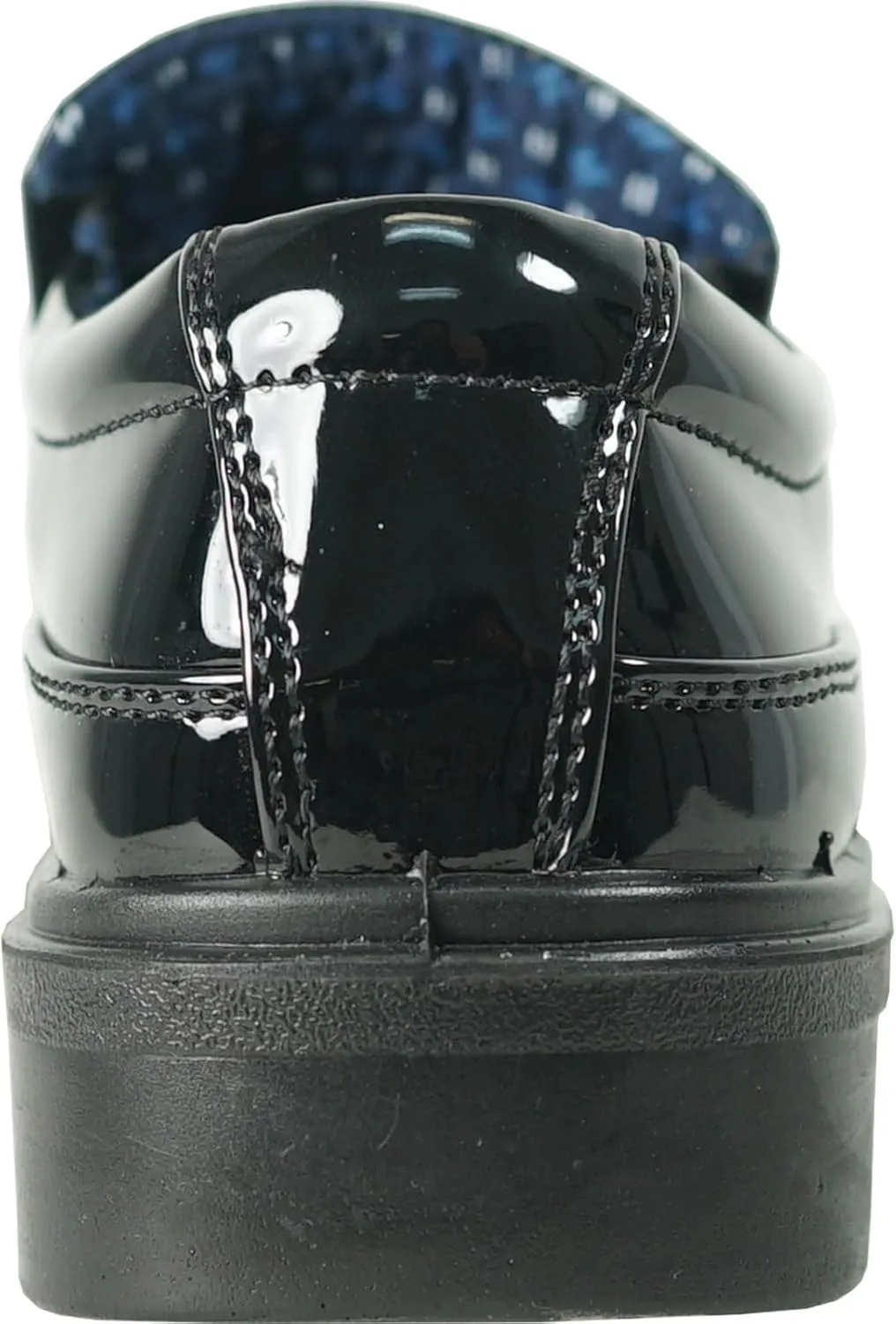 bravo! Boy Classic Slip-on Loafer and Lace-up Oxford William Kid Dress Shoe School Uniform with Removable Insole and Square Toe Black Brown Black Patent