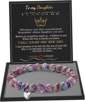 Btysun Beaded Bracelets for Women - Adjustable Charm Link Bead Jewelry - Gift for Mom, Daughter, Teen Girl, Girlfriend, Sister - Birthday, Graduation, Christmas 2024