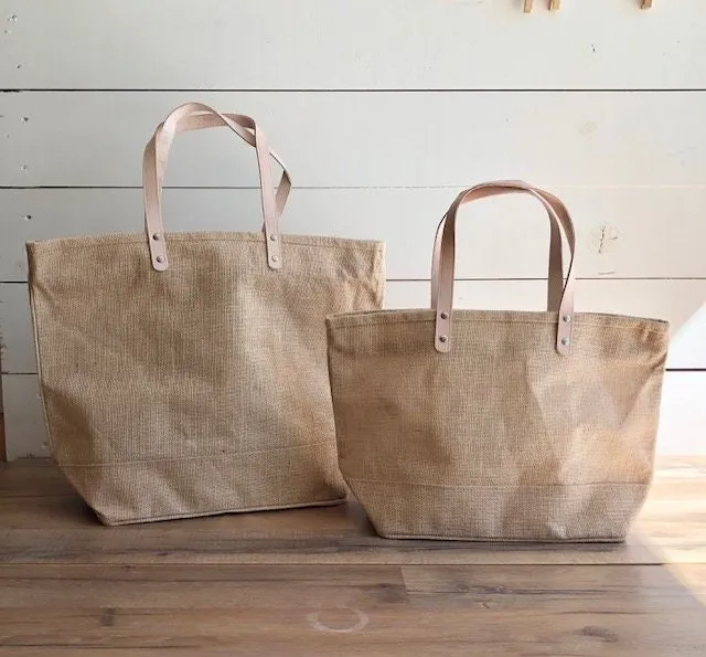 Burlap Jute Monogrammed Zippered Tote | Bridesmaid Gift | Mother's Day | Personalized Lined Beach Tote | Gift Under 30 | Bridesmaid Bag