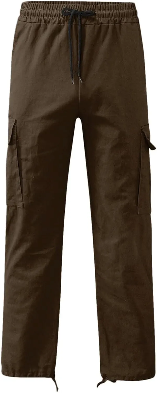 Cargo Pants for Men Baggy Casual Wild Work Joggers Athletic Pants Hiking Trousers Outdoor Wearing Track Pants with Pockets