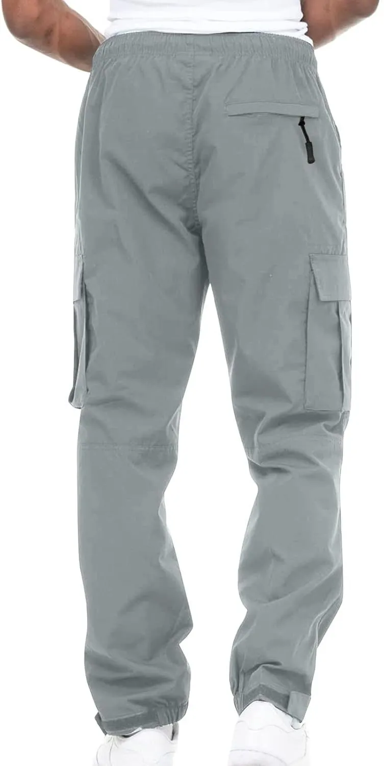 Cargo Pants for Men Big and Tall Heavyweight Fleece Sweat Pants Mens Baggy Pants Joggers with Pockets Mens Sweatpants