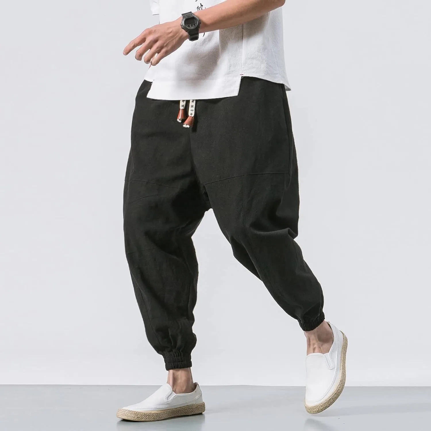 Cargo Pants for Men Big and Tall, Training Joggers Sweatpants Lightweight Gym Yoga Trousers Men's Slim Fit Jogger Gym