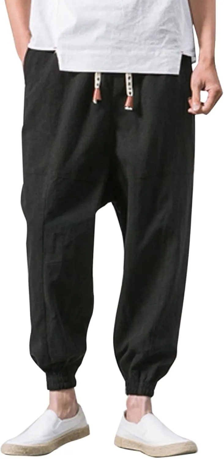 Cargo Pants for Men Big and Tall, Training Joggers Sweatpants Lightweight Gym Yoga Trousers Men's Slim Fit Jogger Gym