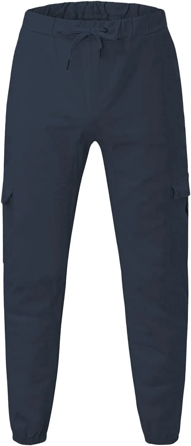 Cargo Pants for Men Joggers Tactical Pants Outdoor Fleece Lined Snow Ski Cargo Pants Thermal Hiking Pants Men's Cargo