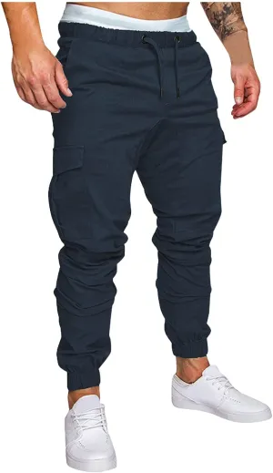 Cargo Pants for Men Joggers Tactical Pants Outdoor Fleece Lined Snow Ski Cargo Pants Thermal Hiking Pants Men's Cargo