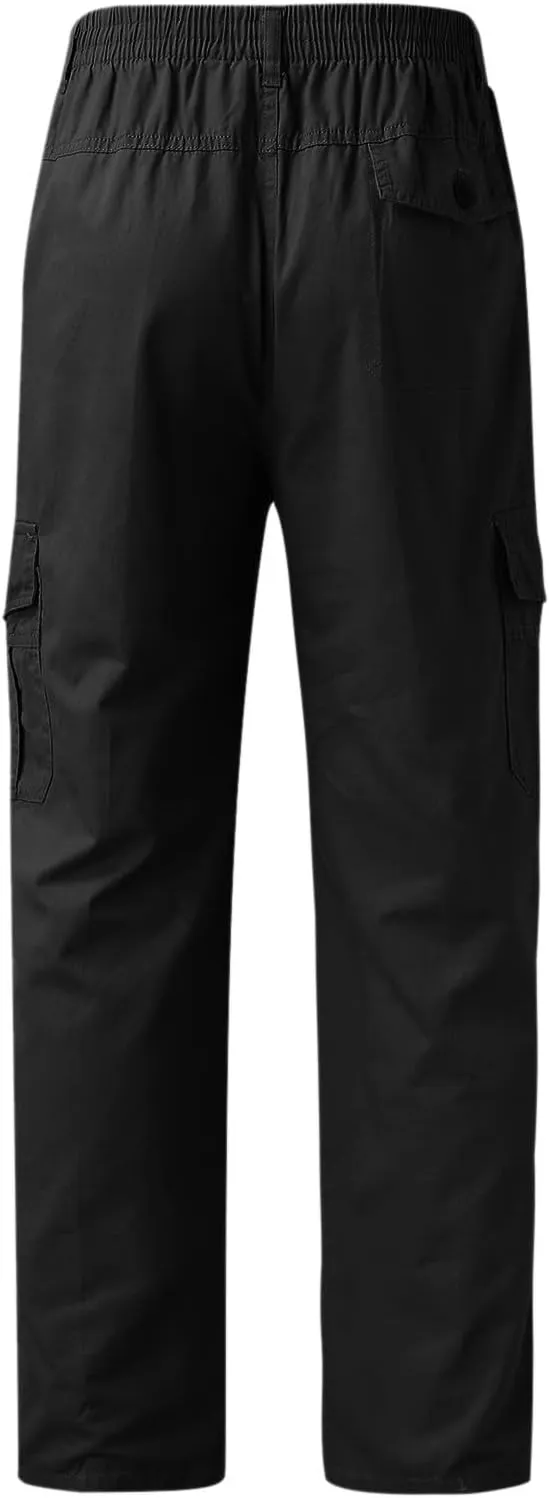 Cargo Sweatpants for Men Mens Lounge Pants Sweatpants Pant with Zipper Pockets Tapered Athletic Joggers Track Workout