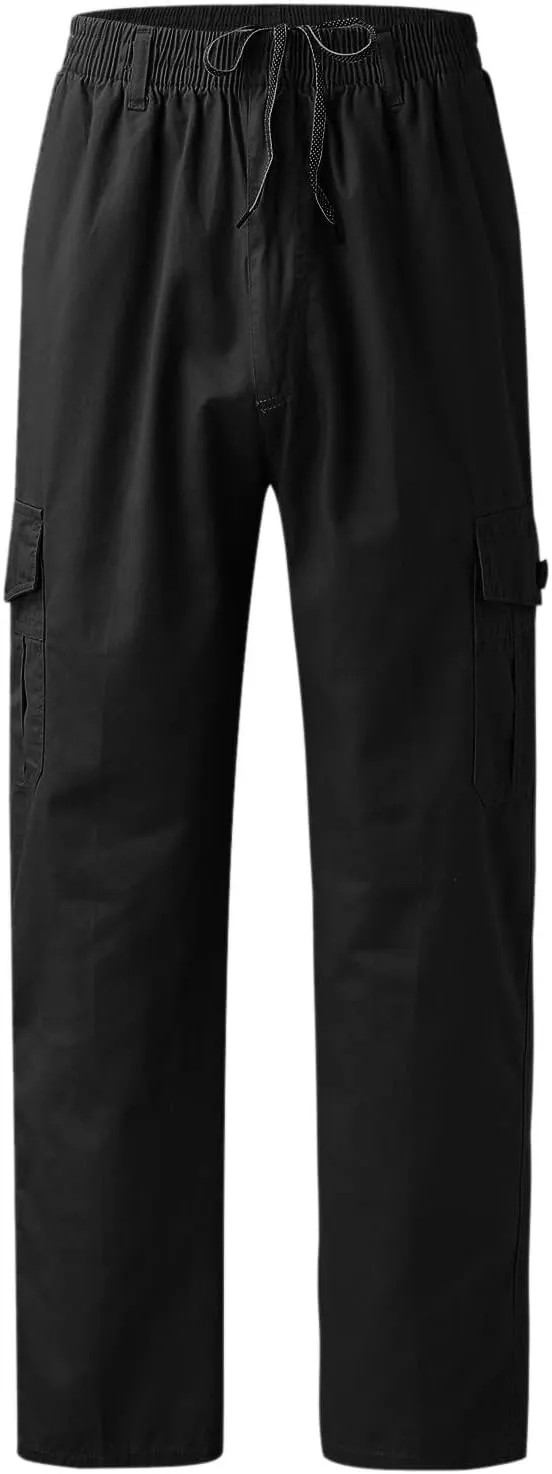 Cargo Sweatpants for Men Mens Lounge Pants Sweatpants Pant with Zipper Pockets Tapered Athletic Joggers Track Workout