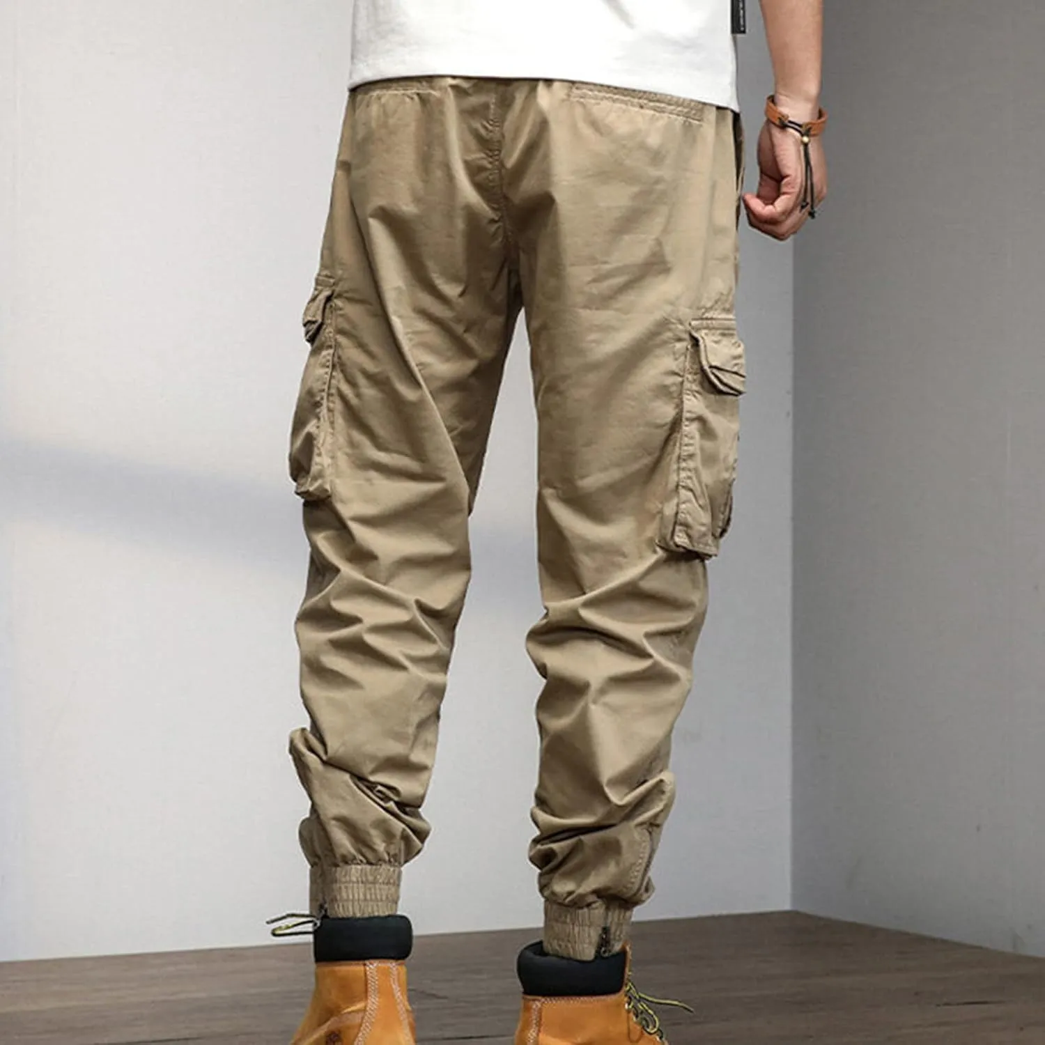 Cargo Sweatpants for Men Sweatpants Heavyweight Fleece Active Gym Workout Sweat Pants Men's Sweatpants with Pockets,