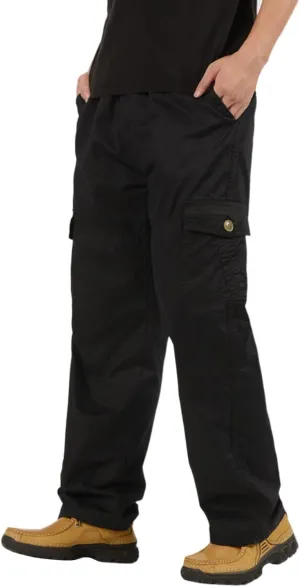 Cargo Trousers for Men with Pockets Men's Basic Active Fleece Jogger Pants Regular and Big & Tall Sizes for Workout