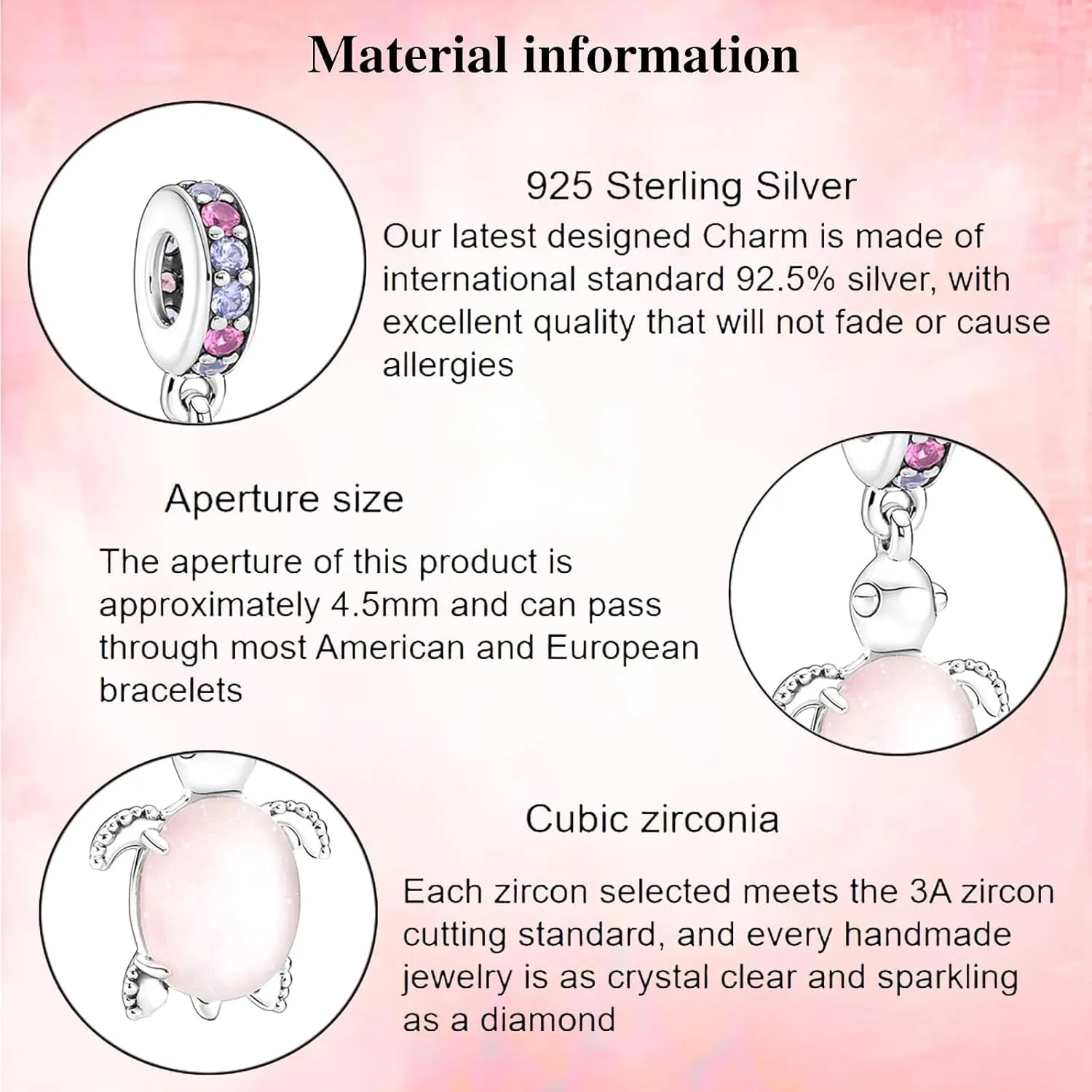 Cartoon Charms for Women Spacer Beads, 925 Sterling Silver Charms fit Pandora Charms Bracelet Necklace Pendant