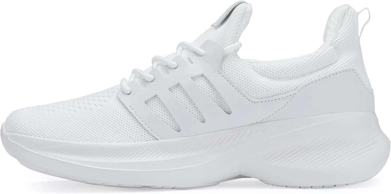 Casbeam Mens Running Shoes Comfortable Lightweight Breathable Walking Shoes Lace-up Shoes Mesh Workout Casual Sports Shoes