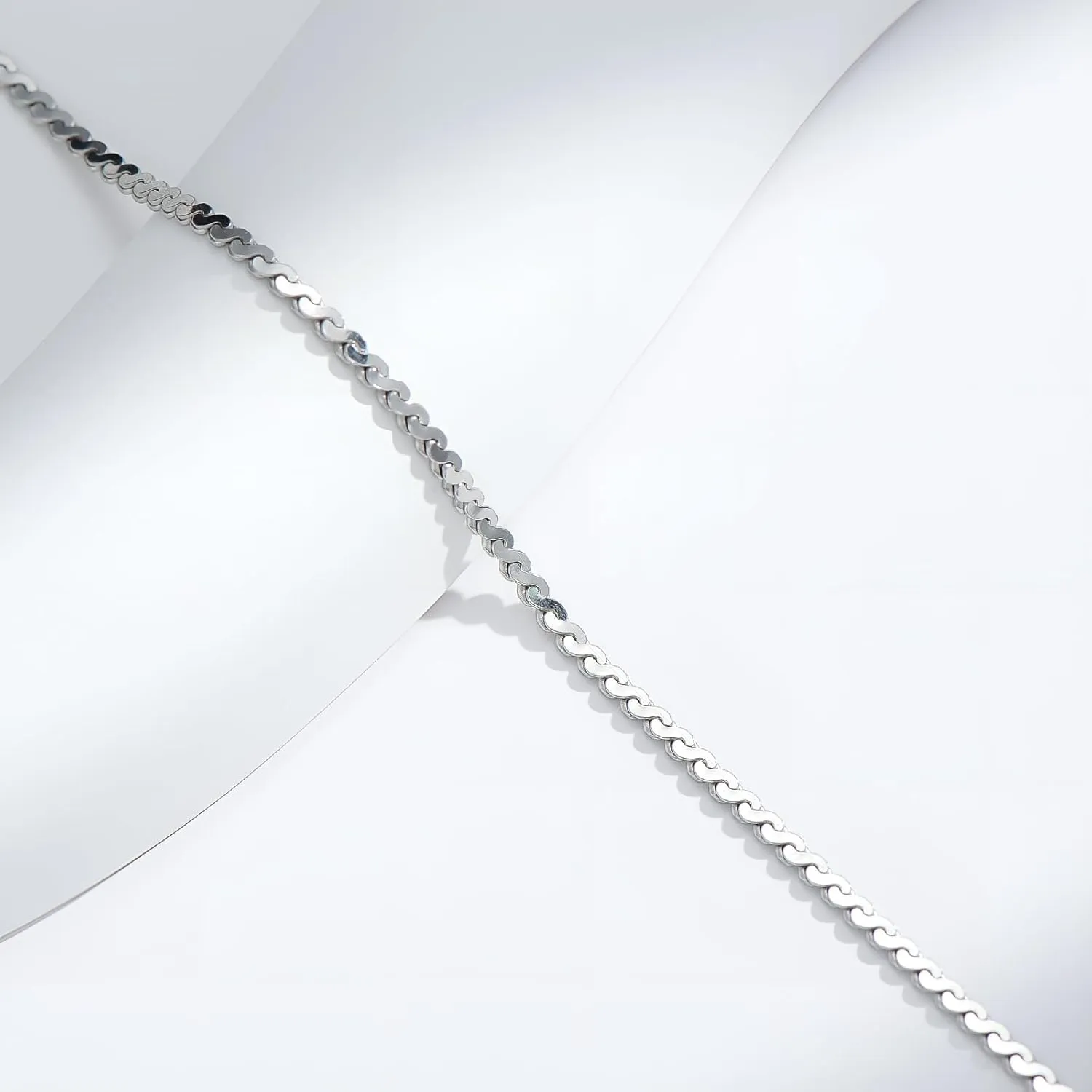CHIC & ARTSY 925 Sterling Silver Anklet Bracelets for Women - Dainty Minimalist Beach Anklets, Vacation Foot Jewellery