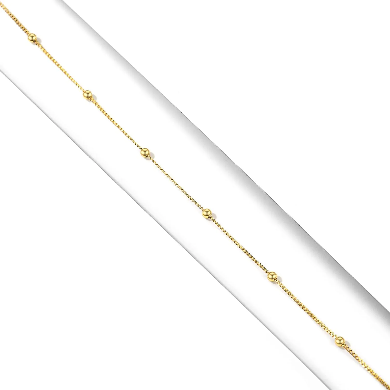 ChicSilver 925 Sterling Silver Ankle Bracelet for Women, Simple Cuban Link/Figaro/Twist Rope Chain Anklets for Beach Party(with Gift Box)