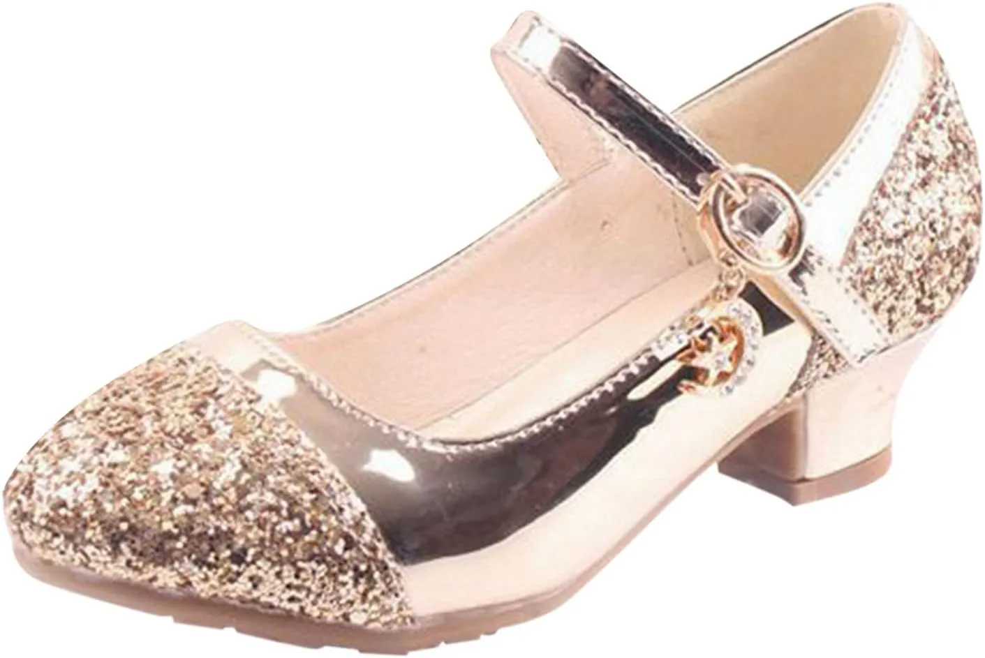 Children Beauty Pageant Shoes High Heels Princess Single Dress Shoes Performance Toddler Girls Indoor Shoes