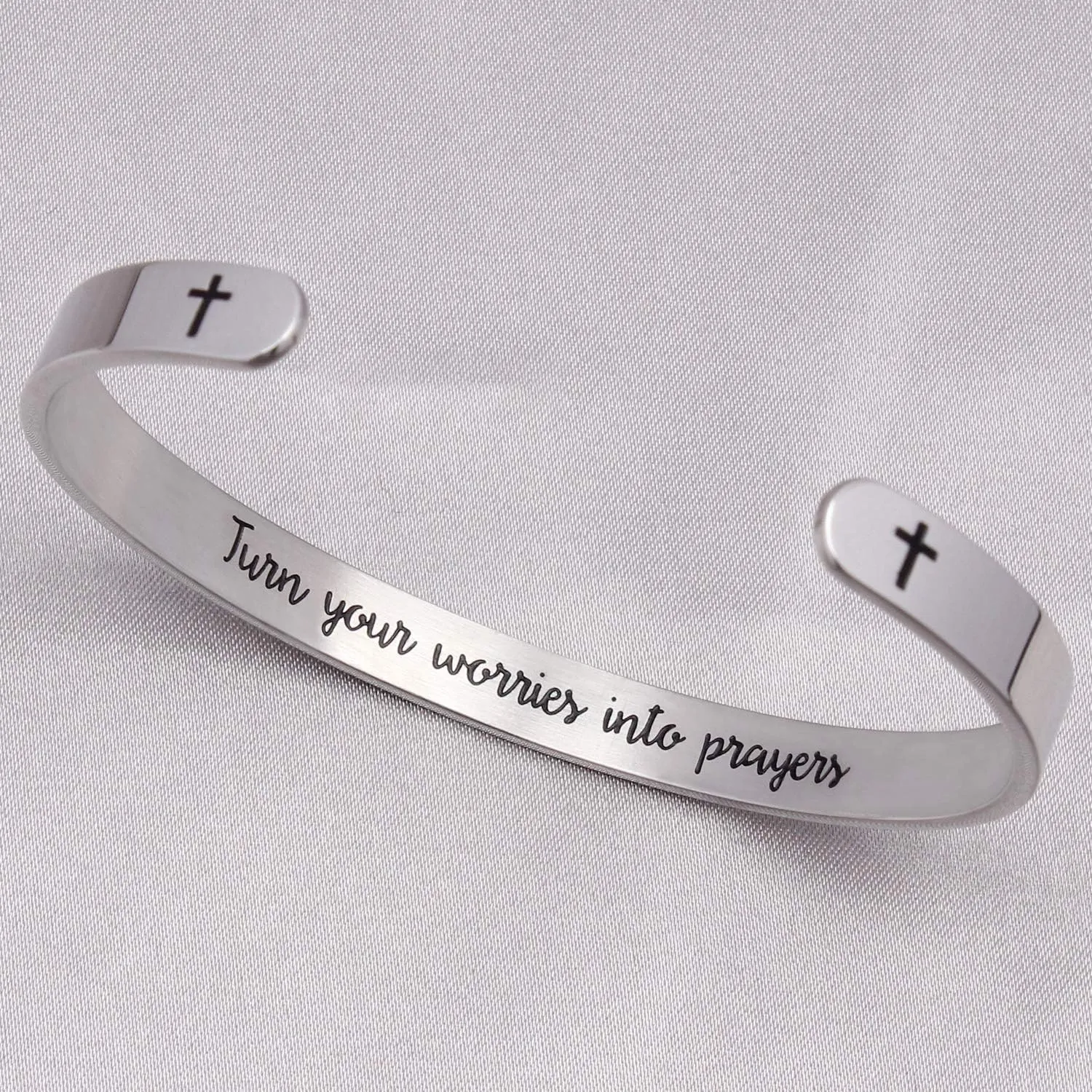 Christian Gifts for Women Inspirational Religious Bracelets for Women Her Girls Cuff Bangle Mens Bracelets Bible Verse Faith Baptism Gifts for Teenage Girls Mantra Quotes Engraved Jewelry