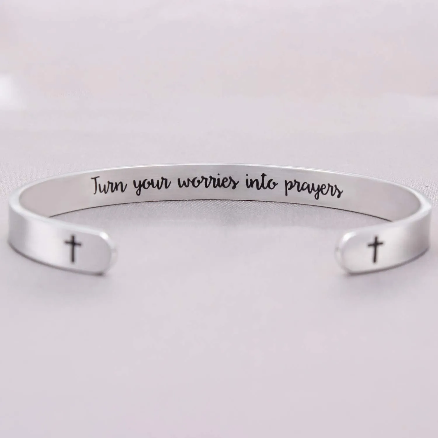 Christian Gifts for Women Inspirational Religious Bracelets for Women Her Girls Cuff Bangle Mens Bracelets Bible Verse Faith Baptism Gifts for Teenage Girls Mantra Quotes Engraved Jewelry