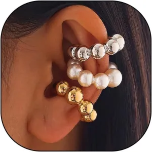 Chunky Gold Silver Ear Cuff for Women Punk Non Piercing Clip On Cartilage Cuff Earrings Thick Metal Ear Cuff Trendy 14K Gold Jewelry Hoop Earring