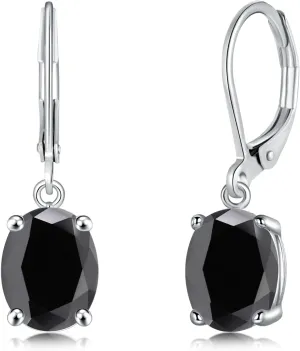 CiNily Cut-Oval Leverback Dangle Earrings for Women Hypoallergenic 14k White/Gold Plated Cubic Zircon Hanging Lever Earrings Lightweight Summer Drop Earrings Wedding Birthday Gifts Jewelry