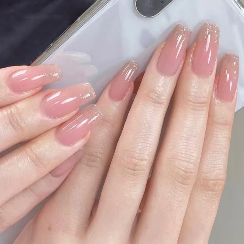 Clear Neutral Tone Press On Nails