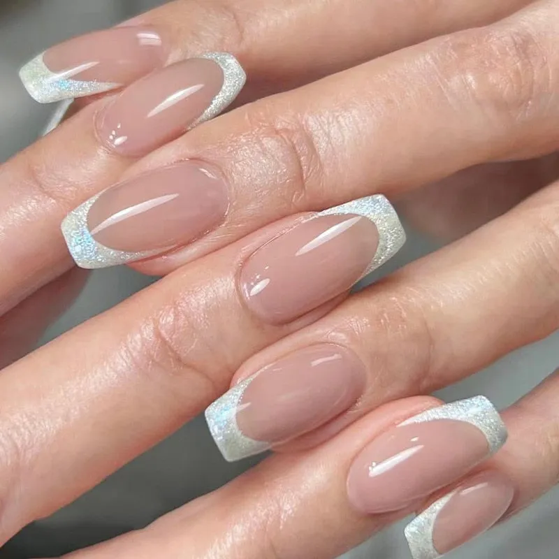 Clear Neutral Tone Press On Nails