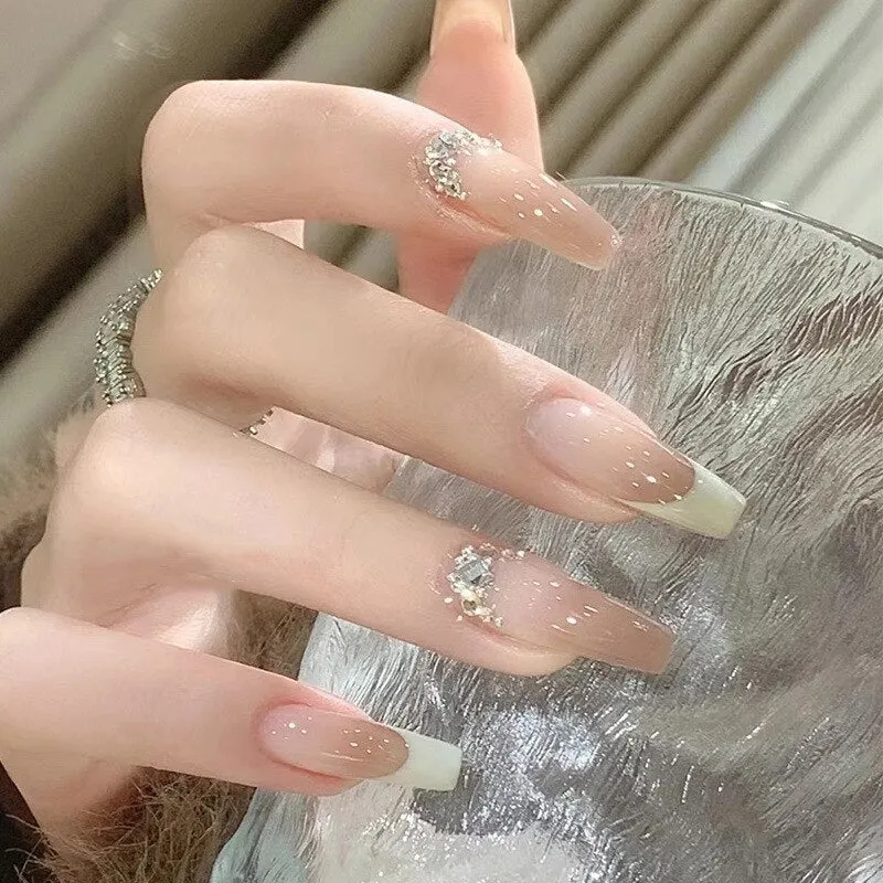 Clear Neutral Tone Press On Nails