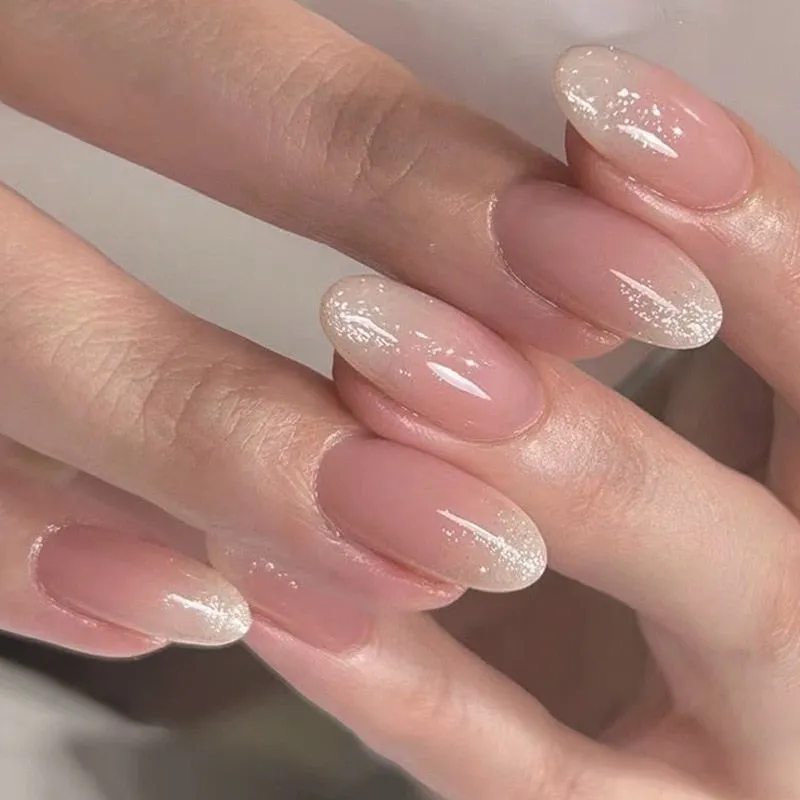 Clear Neutral Tone Press On Nails