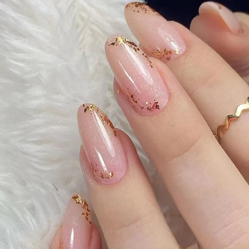 Clear Neutral Tone Press On Nails