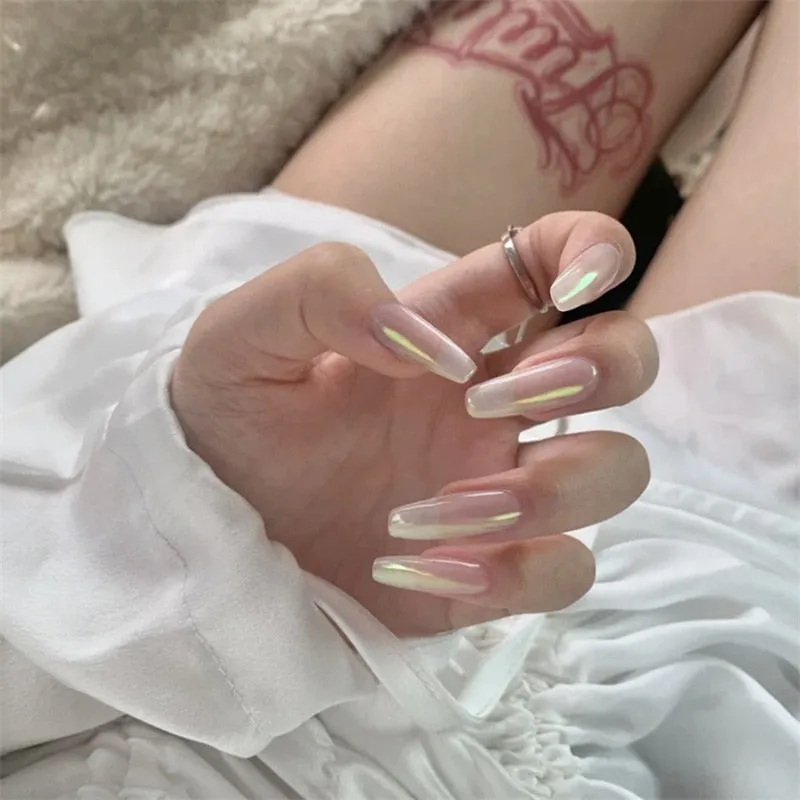 Clear Neutral Tone Press On Nails